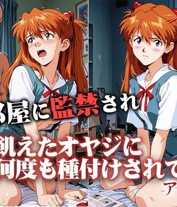 【エロ漫画raw】汚部屋に監禁され飢えたオヤジに何度も種付けされて アスカ